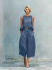 Women's Linen-Blend Sleeveless Two Piece Set with Ruffled Detailing by FitiqueFit