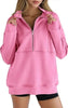 Women’s Half Zip Fleece Sweatshirt by FitiqueFit