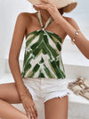 Printed Halter Neck Cami