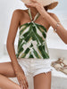 Printed Halter Neck Cami