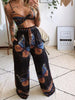 Boho Butterfly Print Top and Pants Set by Wild and Free Boutique