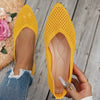 Women's Pointed Toe Flyknit Slip-On Loafers – Flat Casual Shoes by FitiqueFit