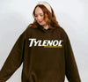 Funny Tylenol Epsteinaminophen Hoodie – Dark Humor Conspiracy Graphic Tee, Sarcastic Adult Joke Shirt by Dog Mom Hat