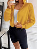 Relaxed Minimalist Zip-Up Dropped Shoulder Hooded Jacket Casual & Comfortable Lightweight Outerwear by Stevvex