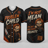 Unisex Horror Graphic Print Baseball Jersey – Slasher Theme Button-Up & Spooky Party Wear