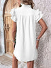 Elegant Ruffled Cap Sleeve Mini Dress Feminine & Flowy Summer Dress by Stevvex