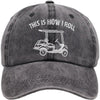 Funny Golf Cart Hat Adjustable Baseball Cap by FitiqueFit
