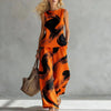Women's Sleeveless Printed Tank Top & Wide-Leg Pants Two-Piece Set by FitiqueFit