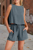 Women's Sleeveless Top & Wide-Leg Shorts Set – Retro Street Style by FitiqueFit