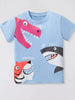 Children's Cartoon Animal Crew Neck T-Shirt by Simply Love