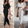 Women's Hollow-Out Knitted Top & Linen Pants Two-Piece Set by FitiqueFit