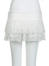 Pure Sexy Lace Low Waist Skirt Pants French