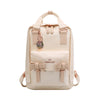 Solid Color Mommy Student Schoolbag Backpack