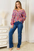 Angel Wings Woven Right V-Neck Long Sleeve Cardigan by Wild and Free Boutique