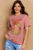 Simply Love Full Size GRATEFUL Flower Graphic Cotton T-Shirt by Simply Love