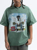Men's Graphic Oversized Washed T-Shirt by Simply Love