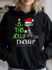 Women’s Black Cat Christmas Hoodie by FitiqueFit