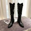 Chunky Heel Suede Riding Boots Women by FitiqueFit