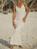 Floral Applique Spaghetti Strap Knit Dress by Wild and Free Boutique
