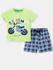Children's Extreme Stunts Motorcycle Graphic T-Shirt and Shorts Set by Simply Love