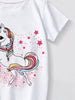Children's Unicorn Graphic Short Sleeve T-Shirt by Simply Love