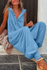 Women’s Sleeveless Hooded Relaxed Fit Jumpsuit by FitiqueFit