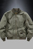 Men's Plus Size Zip Up Baseball Collar Bomber Jacket