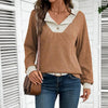 Women’s Color-Block V-Neck Pullover by FitiqueFit