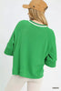 Umgee Ribbed Knit Top with Contrast Trim by FitiqueFit