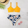 Push Up Floral Bikini Sets Women Two Pieces Swimsuits Women's Bathing Suits Push Up Halter Bandage Bikini Floral Printing Swim Bottoms Two Piece Swimsuits New Girl Beach Bathing Suits Swimwear by Stevvex