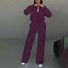 Women’s 2-Piece Zip-Up Sweatsuit Set — Jacket & Wide-Leg Sweatpants by FitiqueFit