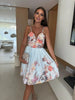 Women’s Fashionable Slim-Fit Printed Strap Dress by FitiqueFit