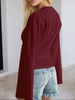 Full Size Long Sleeve Fitted T-Shirt Plus Size by Simply Love