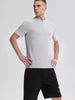 Men's Quarter Zip Short Sleeve Active T-Shirt by Simply Love