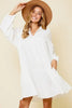 Johnny Collar Balloon Sleeve Mini Dress For Women – Trendy, Fluttering, Fashion-Forward & Chic Statement Dress by Stevvex