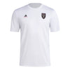 adidas Mens CF Short Sleeve Pre-Game T-Shirt White/Club Inter De Futbol Miami Large by EasyOptionXY