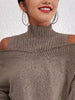 Cold Shoulder Turtleneck Sweater by Wild and Free Boutique
