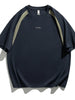 Men's Plus Size Contrast Raglan Sleeve Casual T-Shirt by Simply Love