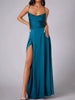Lace Up Back Split Maxi Dress by Wild and Free Boutique