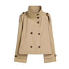 Women’s Lace-Up Waist Trench Coat by FitiqueFit
