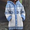 Women’s Floral Linen Cardigan – Retro Hooded Loose Knit Top by FitiqueFit
