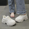 Thick-Bottom Breathable White Shoes for Women — Stylish & Cushioned by FitiqueFit