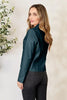 Women Classic Neck Zip-Up Jacket For Everyday Wear Elegant Girls Jacket by Stevvex