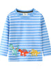 Children's Dinosaur Striped Long Sleeve T-Shirt by Simply Love
