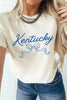 White Kentucky Bow Printed Casual T Shirt by Wild and Free Boutique