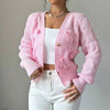 Women's Bow Cropped Cardigan by FitiqueFit