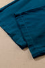 Black Drawstring Elastic Waist Casual Wide Leg Pants