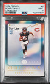 Graded 2024 Panini Origins Rome Odunze #6 Start Ups Rookie RC Football Card PSA 9 Near Mint
