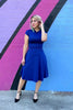 Bombshell Dress in Royal Blue by Retrolicious