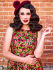 Pomegranate Midi Dress by Retrolicious